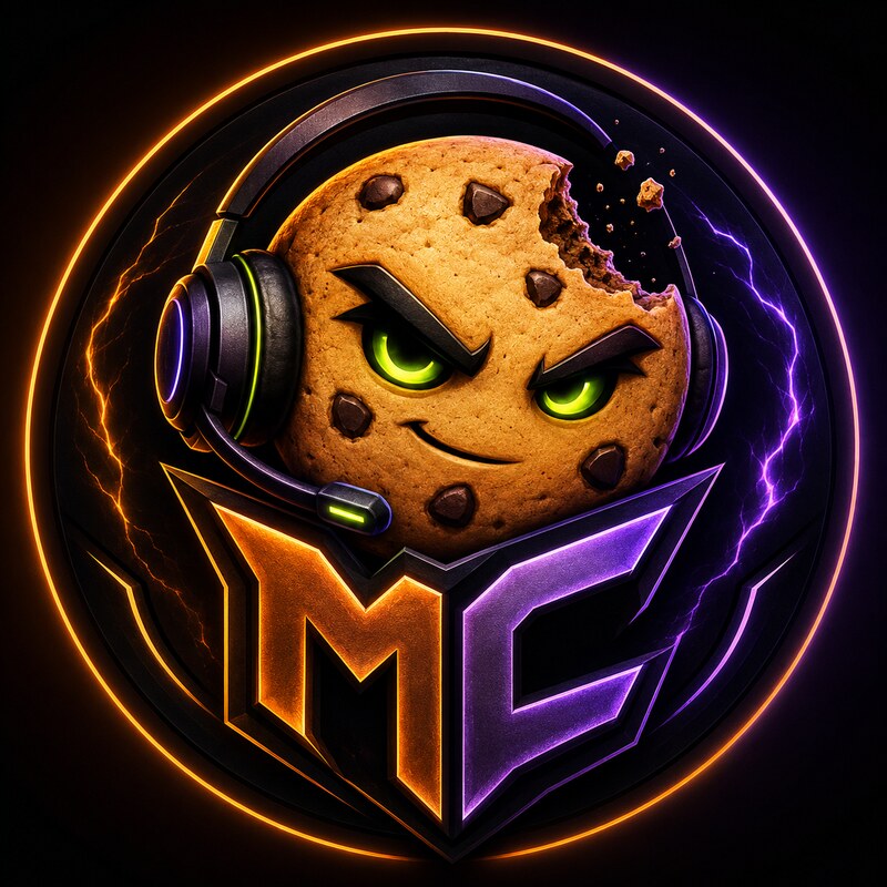 McCookieHD Cookie-Maskottchen mit Gaming-Headset